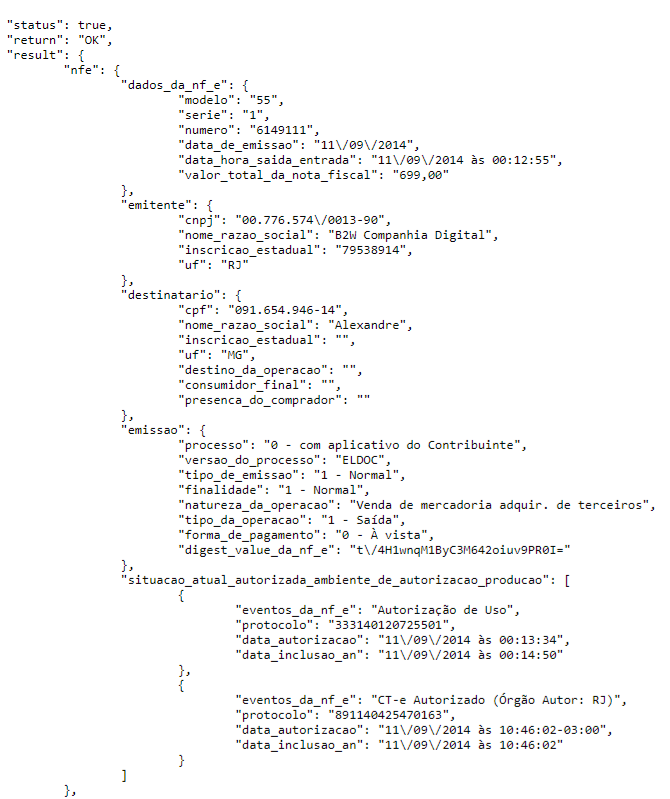 Web Service Nota Fiscal