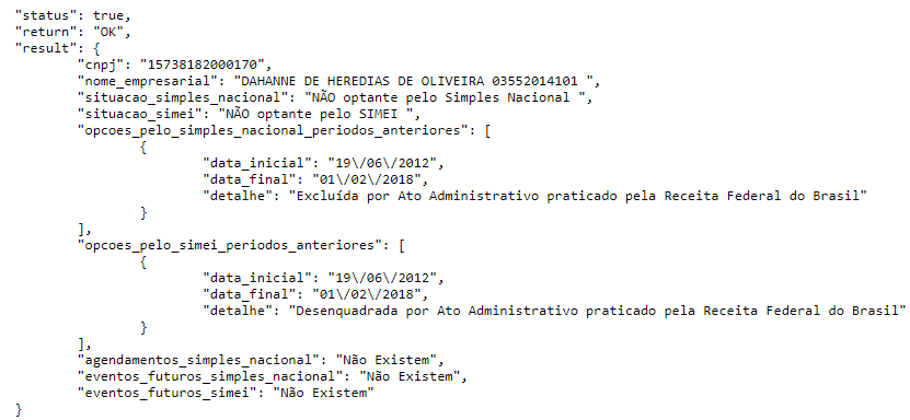 Web Service Simples Nacional